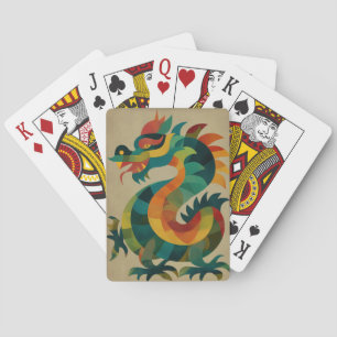 Colorful Dragon Playing Cards