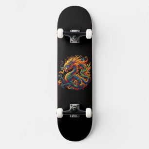Colorful Dragon Skateboard