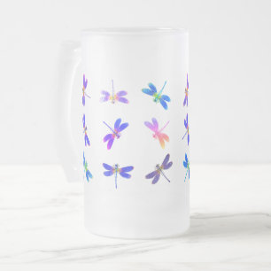 Colorful DragonfliesFrosted Mug