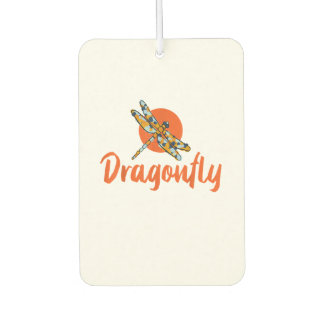 Colorful Dragonfly - Comic Style Dragonfly T-Shirt Car Air Freshener