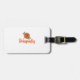 Colorful Dragonfly - Comic Style Dragonfly T-Shirt Luggage Tag