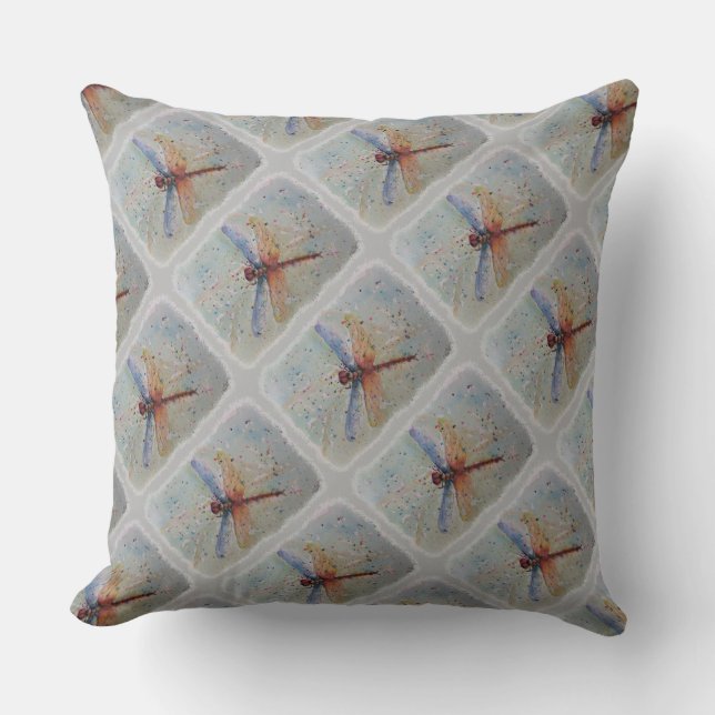COLORFUL DRAGONFLY CUSHION (Front)
