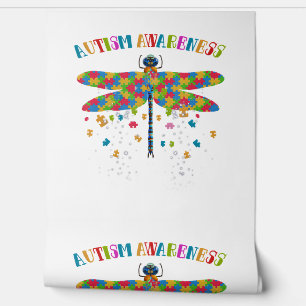 Colorful Dragonfly For Autism Awareness Day Wallpaper