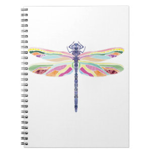 Colorful dragonfly  notebook