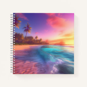 Colorful Dreamy Beach Notebook