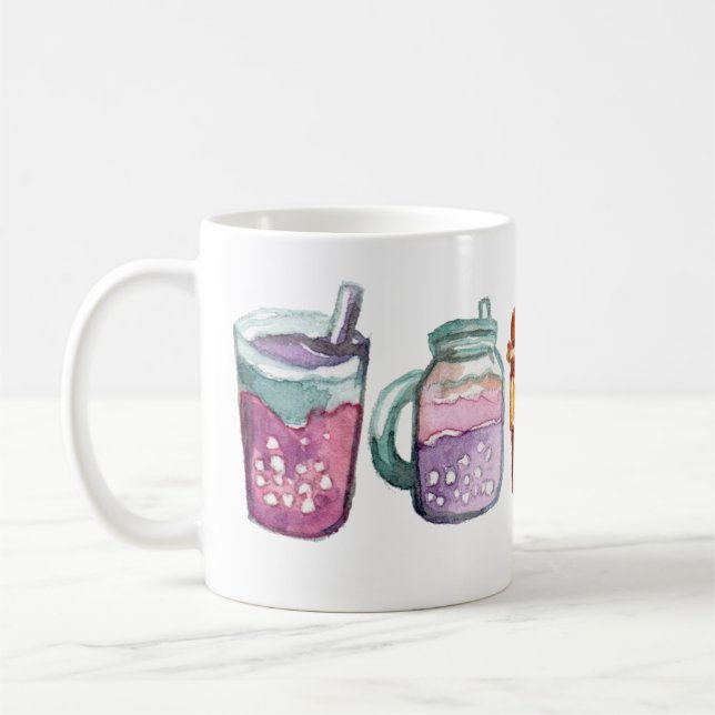 Colorful Drinks Coffee Mug (Left)