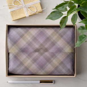 Colorful Dusty Grayish Brown And Purple Pattern Tissue Paper