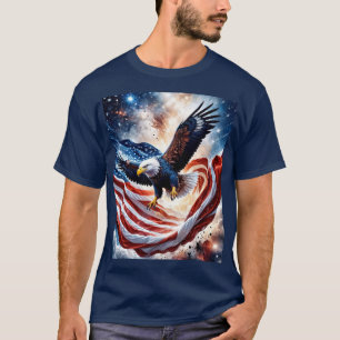 Colorful Eagle in Flight T-Shirt