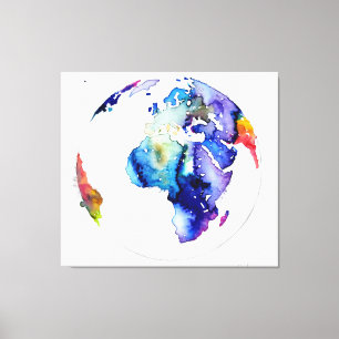 Colorful Earth  Canvas Print