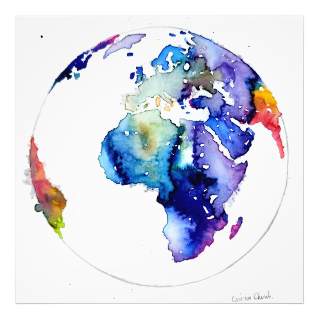 Colorful Earth Photo Print (Front)