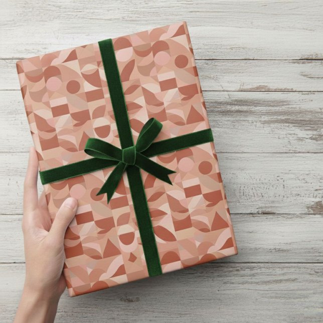 Colorful Earth Tones Gift Wrap with Pattern  (Creator Uploaded)