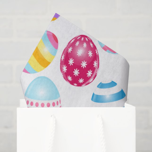 Colorful Easter Eggs Tissue Paper (Gift Bag)