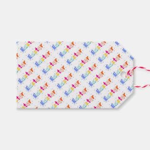 Colorful “Easter” Lettering Gift Tags