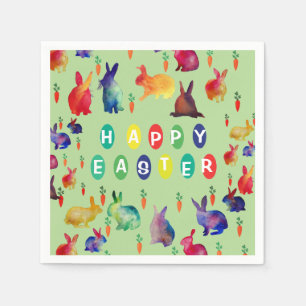 Colorful Easter Paper Napkins