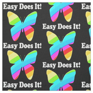 COLORFUL EASY DOES IT 12 STEP RECOVERY FABRIC