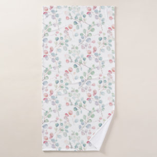 Colorful Eucalyptus Foliage Bath Towel