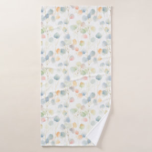 Colorful Eucalyptus Foliage Bath Towel