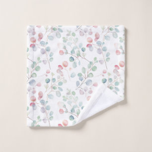 Colorful Eucalyptus Foliage Wash Cloth