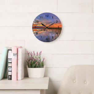 Colorful Everglades, Florida, Large Clock