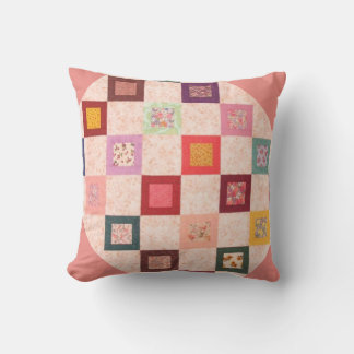 Colorful Fabrics Pattern Cushion