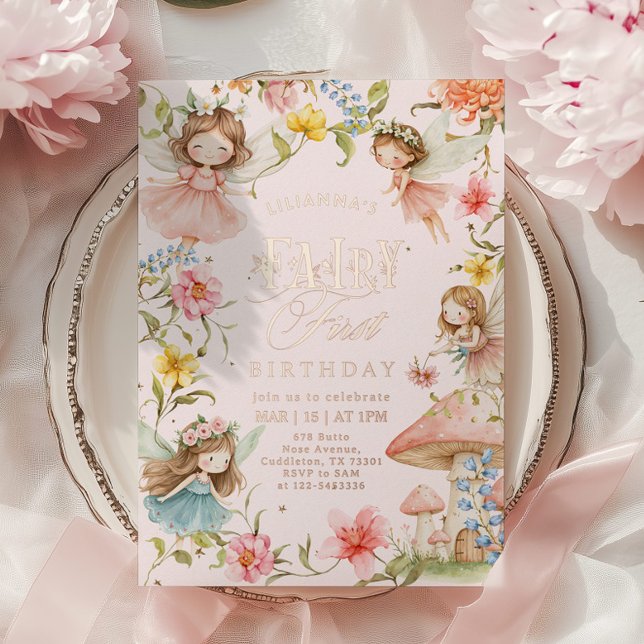 Colorful Fairy First Birthday Enchanted garden (Creator Uploaded)