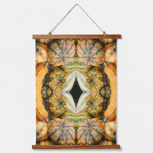 Colorful Fancy Gourds Abstract Hanging Tapestry