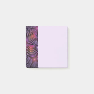 Colorful Fantasy Abstract Trippy Purple Fractal Post-it Notes