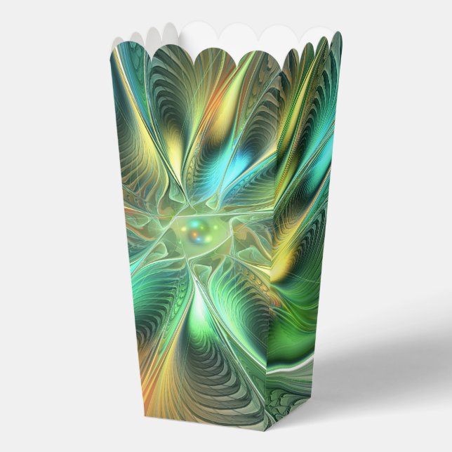 Colorful Fantasy Modern Abstract Flower Fractal Favour Box (Front)