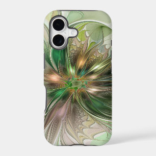 Colorful Fantasy Modern Abstract Fractal Flower