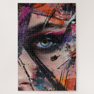 Colorful Fashion Portrait Jigsaw Puzzle