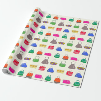 Colorful Fashion Purses Wrapping Paper