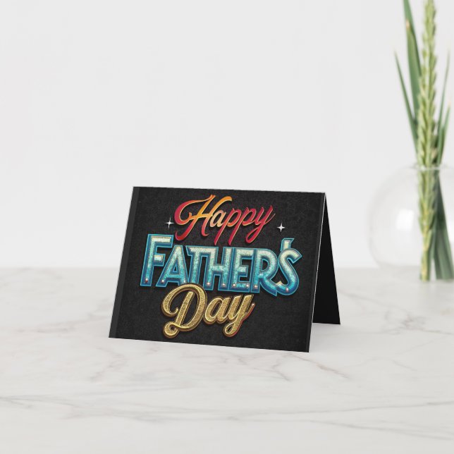 Colorful Father's Day Card (Front)