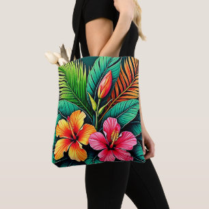 Colorful Feelings: Abstract Face Tote Bag