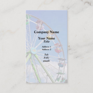 Colorful Ferris Wheel Business Card