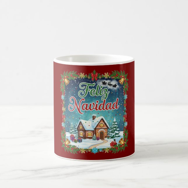 Colorful festive Christmas mug (Center)