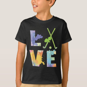 Colorful Field Hockey Love Field Hockey Player Hoc T-Shirt