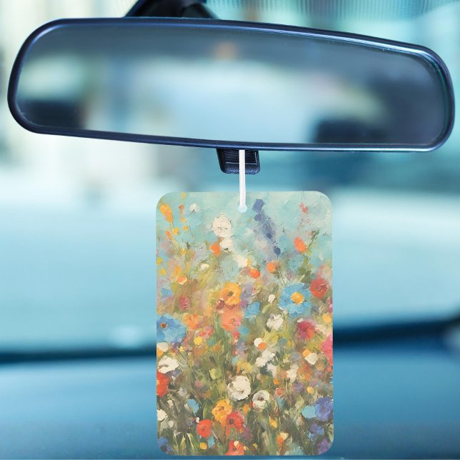 Colorful Field of Wildflowers Car Air Freshener (Creator Uploaded)