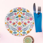 Colorful Fiesta Floral Baby Shower Paper Plate<br><div class="desc">Colorful Fiesta Floral Baby Shower Paper Plates. Let your fiesta decor shine through with these fun paper plates!</div>