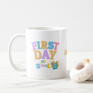 Colorful First Day of School Personalized Mug