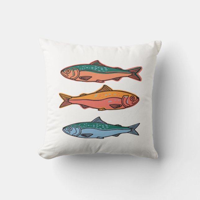Colorful fish cushion (Front)