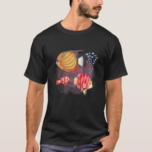 Colorful Fish Deep Ocean Creatures and Rift Life T-Shirt