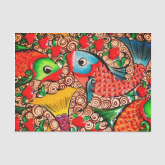 Colorful Fish Design Tissue Paper