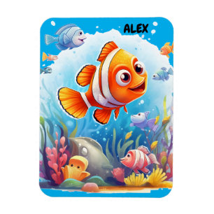 COLORFUL FISHES MAGNET
