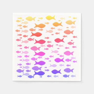 Colorful Fishes Sea Summer Mood Napkins