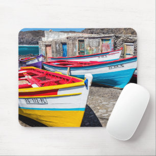 Colorful Fishing Boats, Cape Verde Mouse Mat
