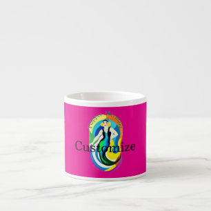 Colorful Flapper Mermaid Thunder_Cove Espresso Cup