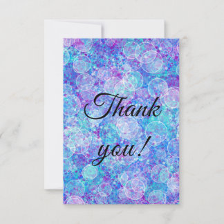 Colorful Flat Thank You Card