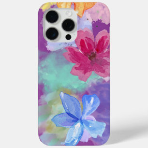 Colorful Floral Art iPhone 15 Pro Max Case
