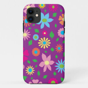 Colorful floral art iPhone 11 case