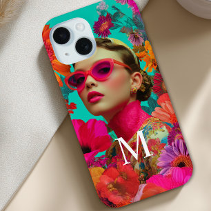 Colorful Floral Art-Woman iPhone 15 Case